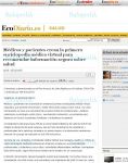 Captura de El Economista : Médicos y pacientes crean la primera enciclopedia médica virtual para recomendar información segura sobre salud