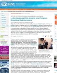 Captura de SINC: La tecnología española, presente en el Congreso Mundial de Medicina Interna