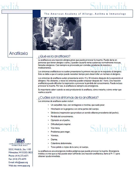 Cache grafica http://www.aaaai.org/espanol/pdf/anaphylaxis_spanish.pdf  