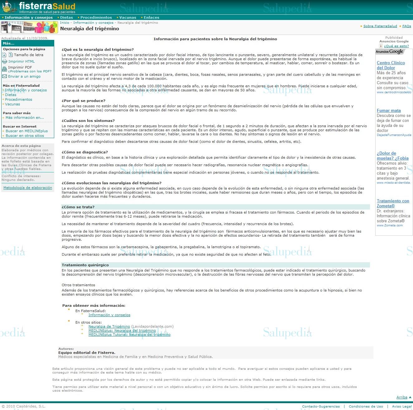 Cache grafica http://www.fisterra.com/salud/1infoConse/neuralgiaTrigemino.asp  