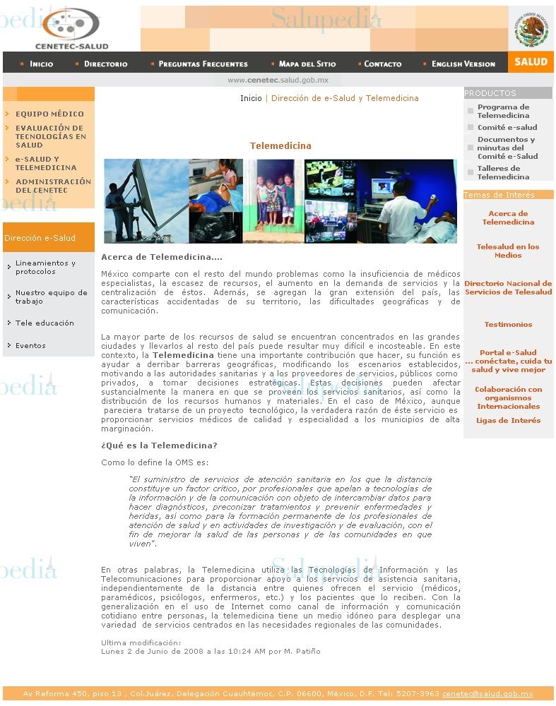 Cache grafica http://www.cenetec.salud.gob.mx/interior/e-salud.html  