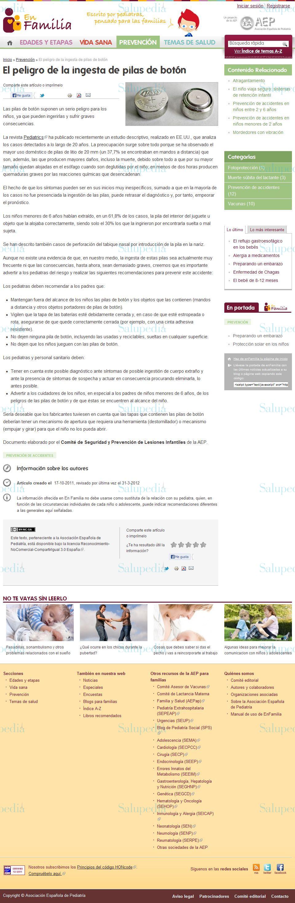 Cache grafica http://enfamilia.aeped.es/prevencion/peligro-ingesta-pilas-boton  