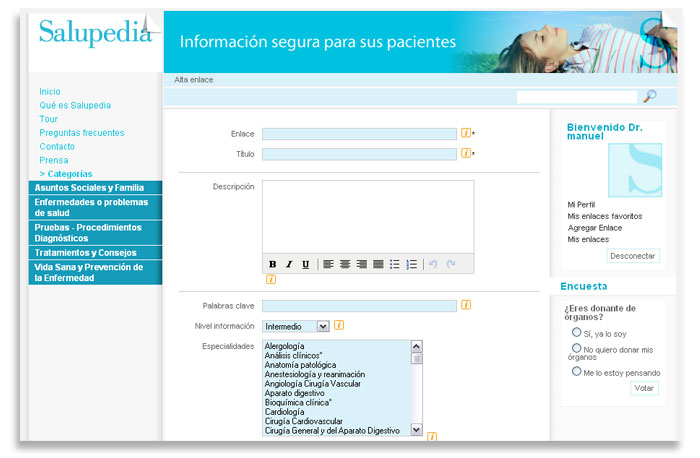 Captura Salupedia - Presentacion