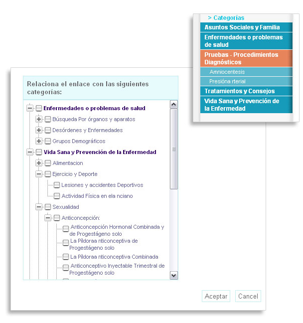 Captura Salupedia - Categorias