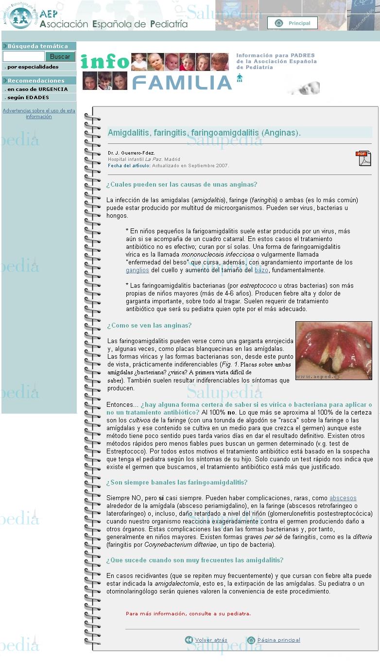 Cache grafica http://www.aeped.es/infofamilia/temas/amigdalitis.htm  
