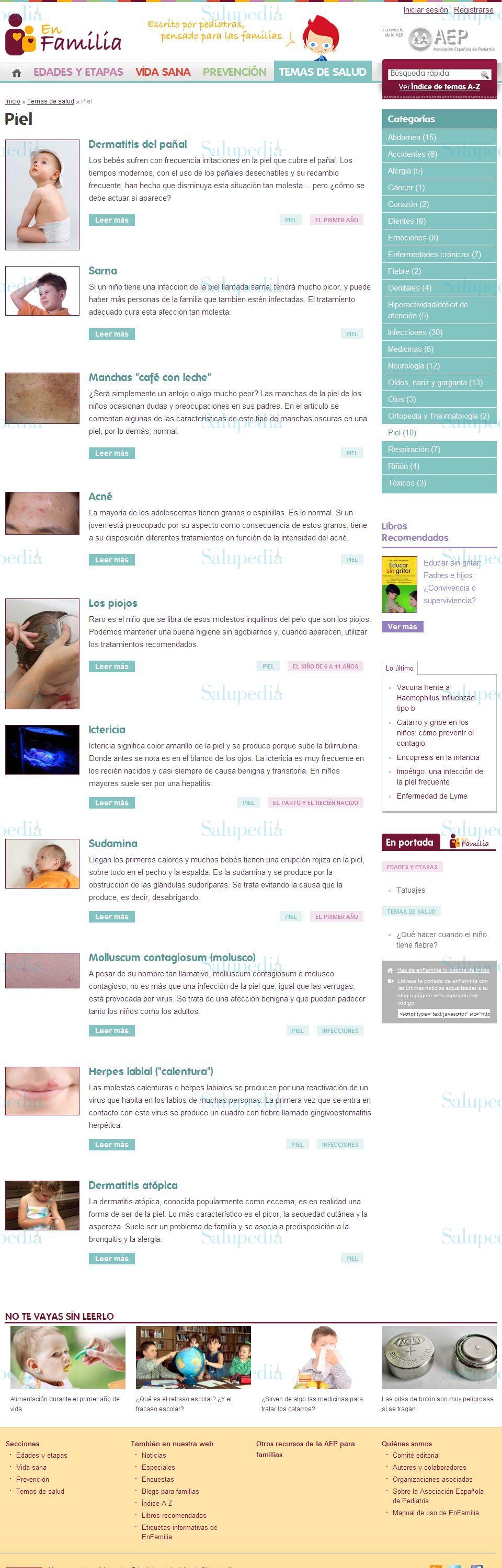 Cache grafica http://www.aeped.es/infofamilia/temas/dermsebor.htm  