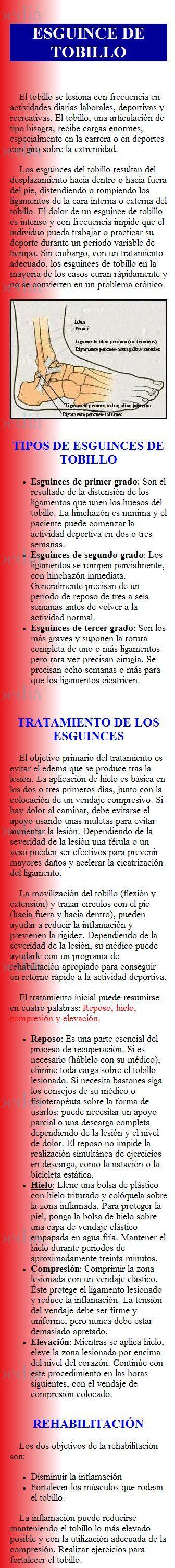 Cache grafica http://www.traumazamora.org/infopaciente/esguince/esguince.html  