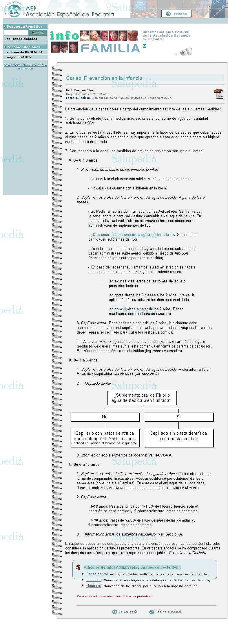 Cache grafica http://www.aeped.es/infofamilia/temas/cariesprev.htm  