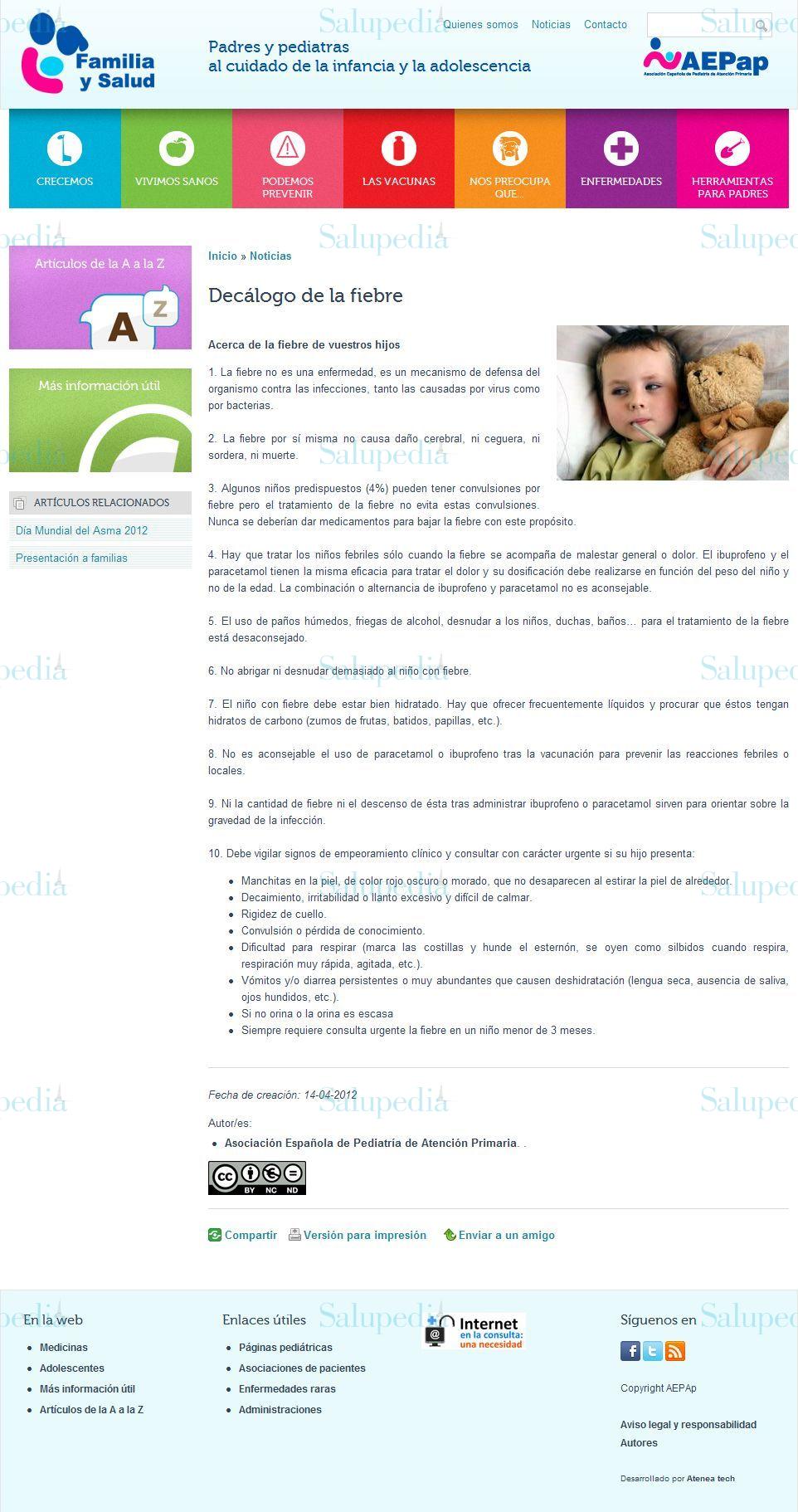 Cache grafica http://familiaysalud.es/noticias/decalogo-de-la-fiebre  