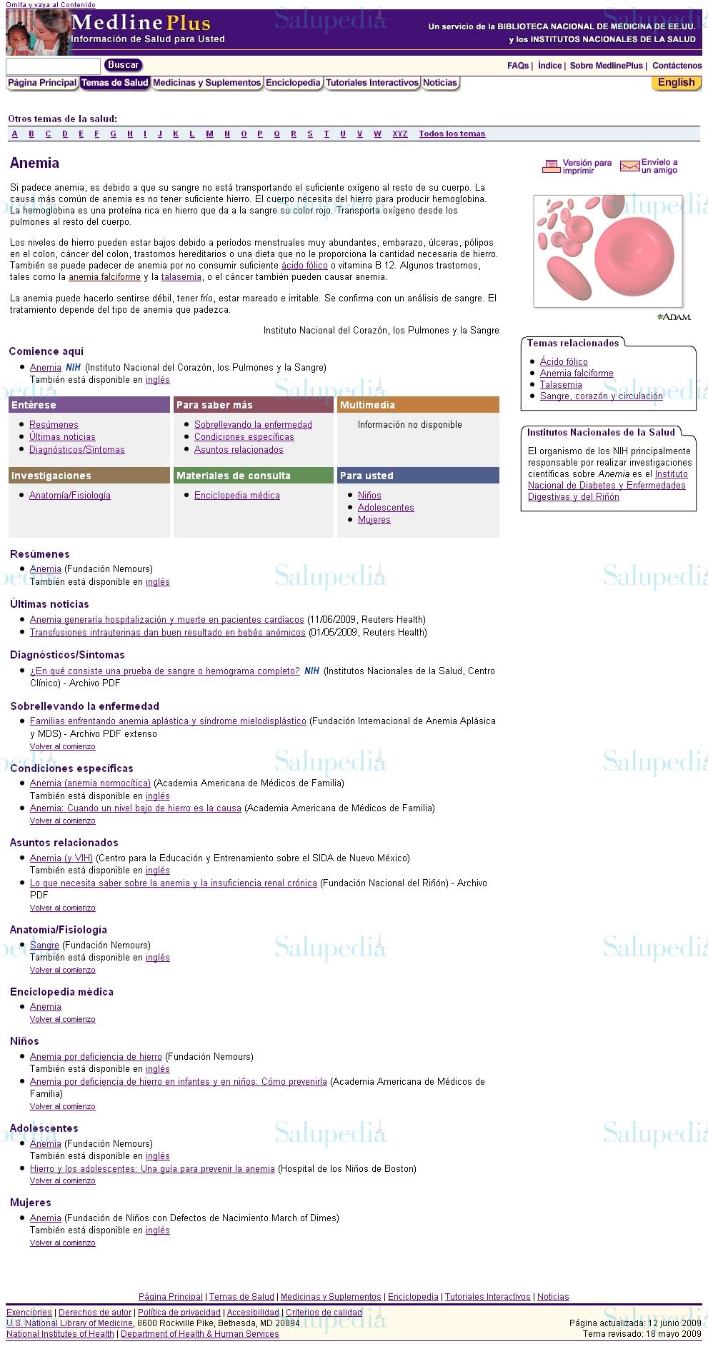 Cache grafica http://www.nlm.nih.gov/medlineplus/spanish/anemia.html  
