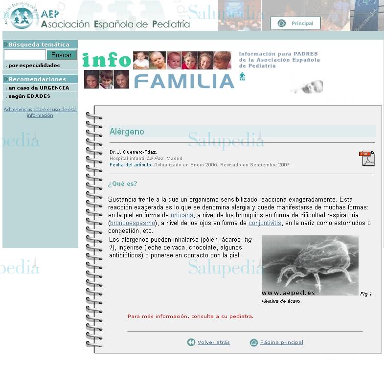Cache grafica http://www.aeped.es/infofamilia/temas/alergeno.htm  